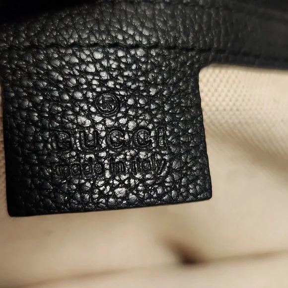 GUCCI black leather Half Moon shoulder bag - Picture 10 of 13